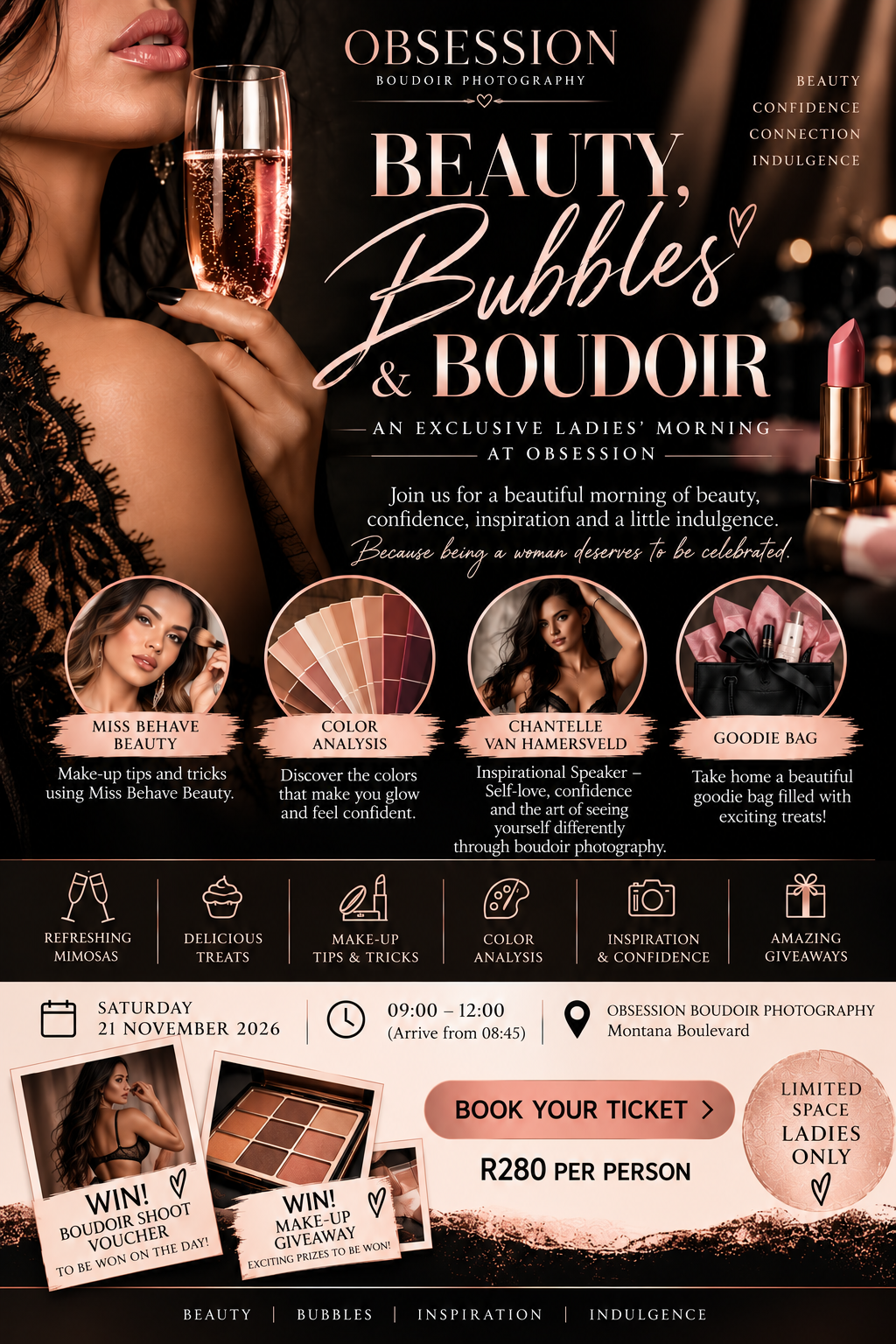 Beauty Bubbles & Boudoir | Dames Oggend