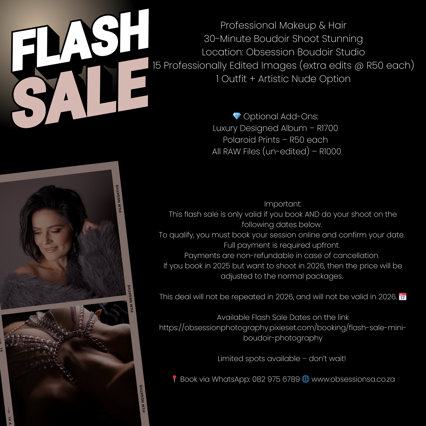 Flash Sale - Mini Boudoir Photography