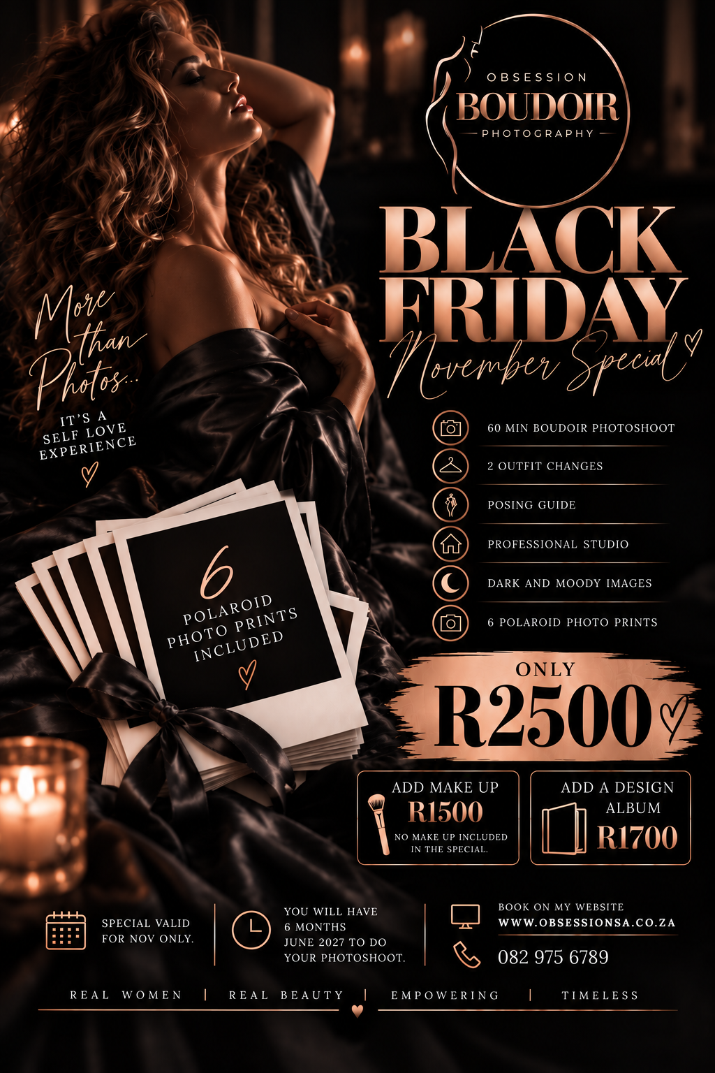Black November Boudoir Special – R2500